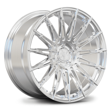 Custom forged monoblock wheel RV-MA06 in polished aluminum designed for Acura MDX 22" wheels and compatible with OEM TPMS.